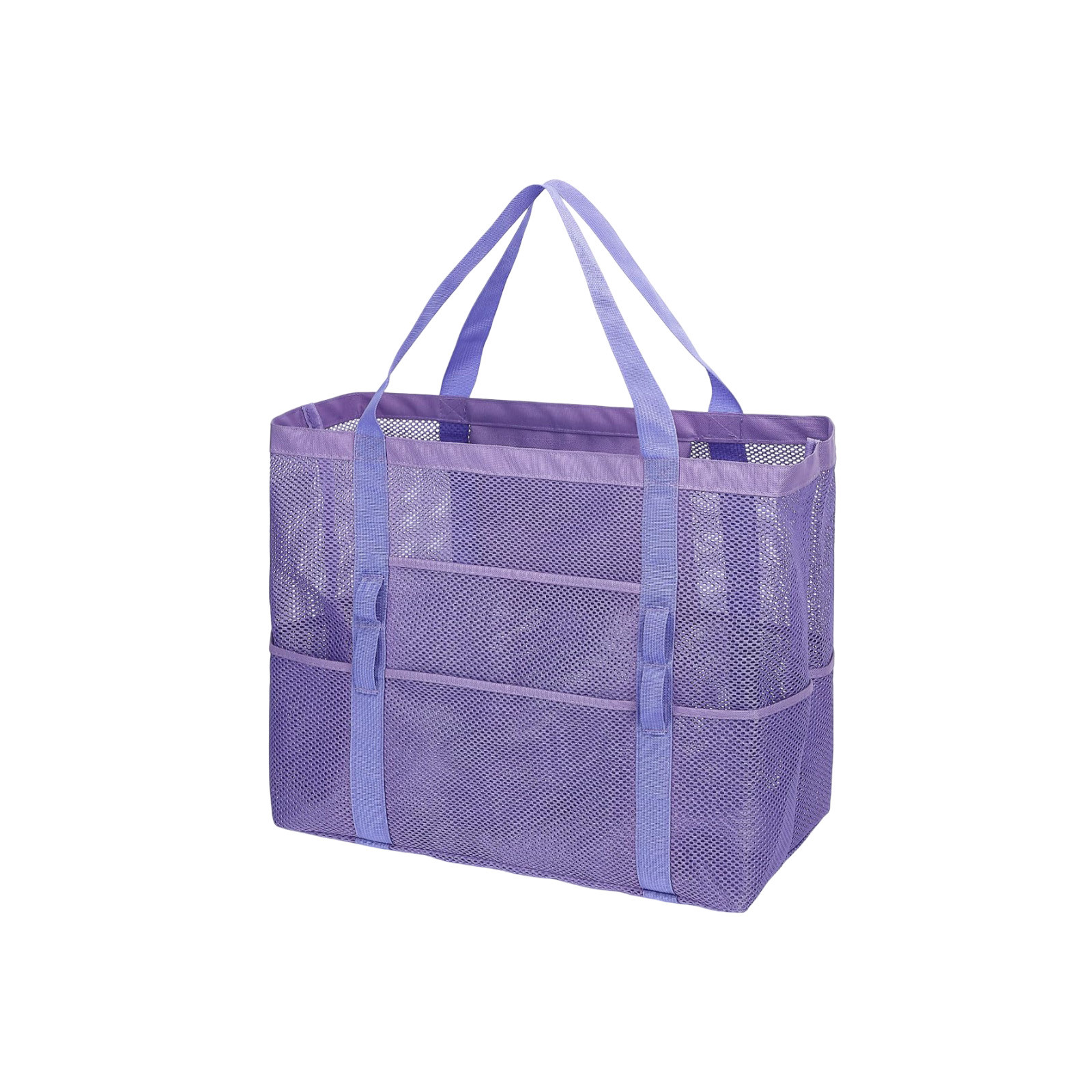 thumbnail image 2 of Bolsa de playa de malla, bolso tote de playa extragrande, bolsa para piscina con bolsillo con cremallera, apta para artículos de crucero/natación/, 2 of 2